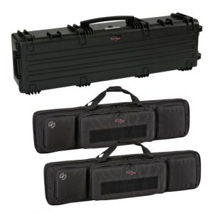 Explorer Cases Rifle Case 1 Explorer Cases 13527 Gun Case with Two Padded Gun Bags