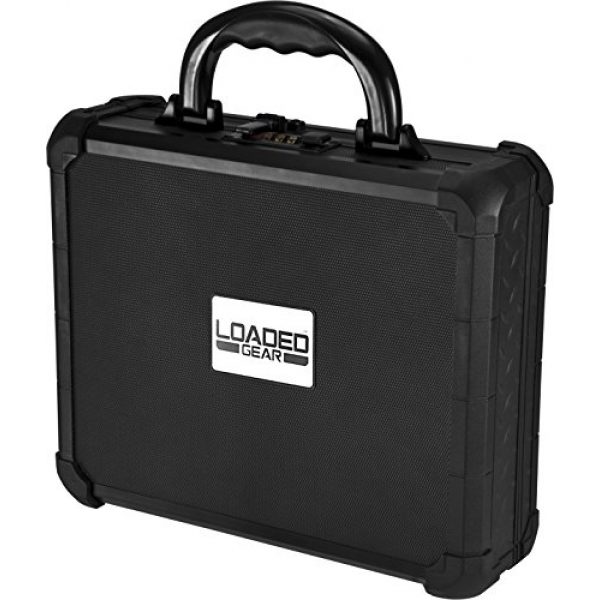 BARSKA Pistol Case 1 Loaded Gear AX-50 Hard Case, Medium, Black by BARSKA