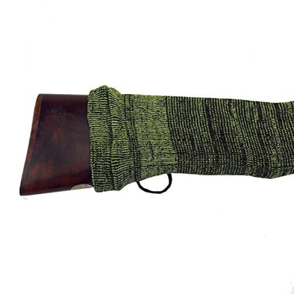 PXDREAM Rifle Case 6 PXDREAM 54" Shotgun Rifle Sock Sleeve Case Shooting Hunting Gun Silicone Slip Bag Case - Green (Pack of 2 Pieces)