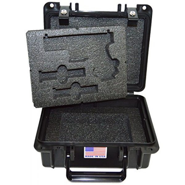 Quick Fire Cases Pistol Case 1 Quick Fire Cases QF300G2L Pistol Case, Black, Small