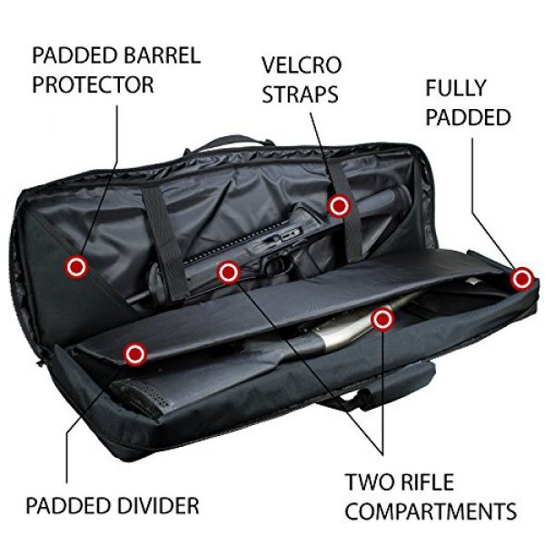 3V Gear Rifle Case 2 3V Gear Ranger Padded Double Gun Case - 42 Inches