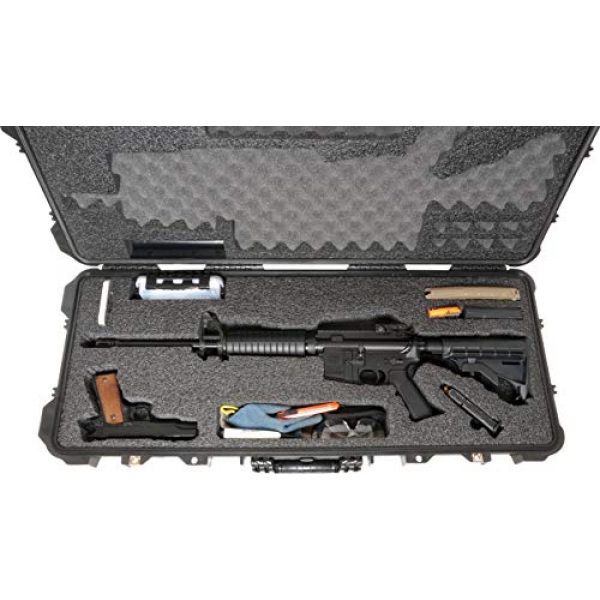 Case Club Rifle Case 2 Case Club AR-15 Pre-Cut Waterproof Rifle Case with Included Silica Gel to Help Prevent Gun Rust & Small Waterproof Accessory Box (Gen 2)