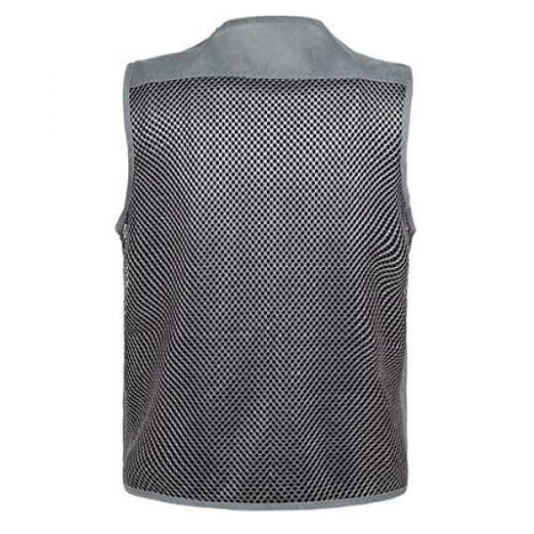 DAFREW Airsoft Tactical Vest 2 DAFREW Mesh Breathable Vest Multi-Function Leisure Fishing Photography Vest Quick-Drying Vest Multi-Pocket Men's Vest (Color : Gray, Size : XL)
