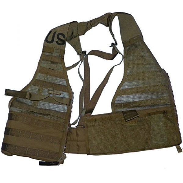 U.S.G.I. Airsoft Tactical Vest 5 2 X USMC Tactical FLC Vest, Fighting Load Carrier w/ Zipper, Coyote Brown, MOLLE II