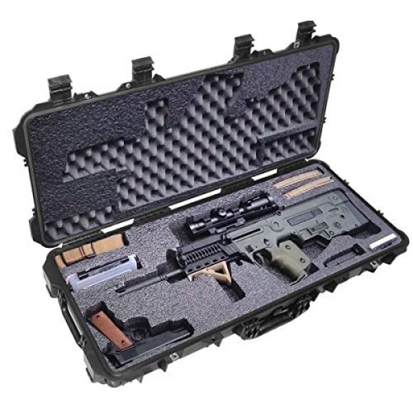 Case Club Rifle Case 1 Case Club Pre-Cut Waterproof Bullpup Rifle Case with Accessory Box & Silica Gel to Help Prevent Rust (Gen 2)