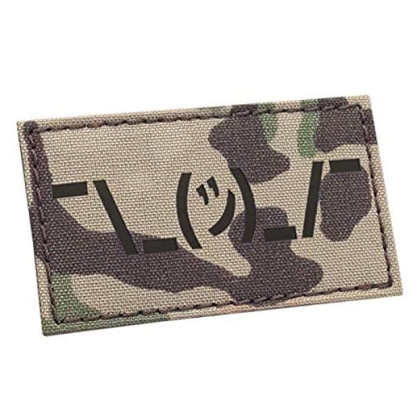 Tactical Freaky Airsoft Morale Patch 1 IR Multicam Funny Shrug Emoji Shruggie 2x3 5 OCP Tactical Morale Patch