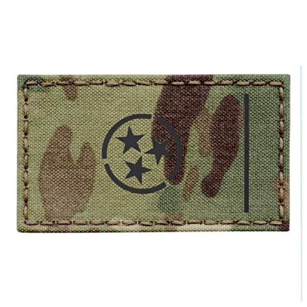 Tactical Freaky Airsoft Morale Patch 1 IR Multicam Tennessee State Flag 2x3.5 Infrared OCP IFF Tactical Morale Touch Fastener Patch