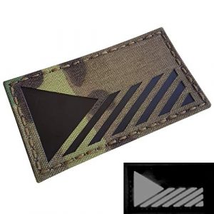 Tactical Freaky Airsoft Morale Patch 1 IR Multicam Czech Flag Cesk Czechia 2x3.5 IFF Infrared Tactical Morale Touch Fastener Patch