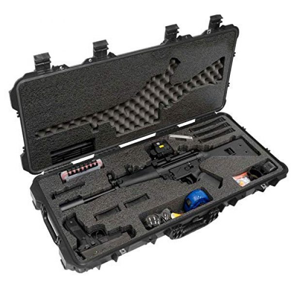 Case Club Rifle Case 1 Case Club HK MP5 Pre-Cut Waterproof Case with Accessory Box and Silica Gel to Help Prevent Gun Rust (Gen 2)