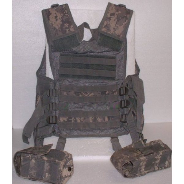 USA Military Surplus Airsoft Tactical Vest 2 Molle Chest Rig Platform Carrier Digital ACU Camo Tactical Load Carrier