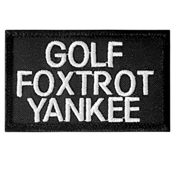 LEGEEON Airsoft Morale Patch 1 LEGEEON Golf Foxtrot Yankee GFY US USA Army Tactical Morale Fastener Cap Patch