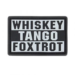 Condor Airsoft Morale Patch 1 Condor Outdoor Whiskey Foxtrot PVC Patch