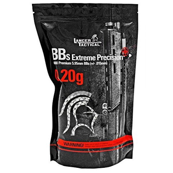 Lancer Tactical Airsoft BB 2 4,000-pc. Lancer Tactical Competition Grade .20g BB's