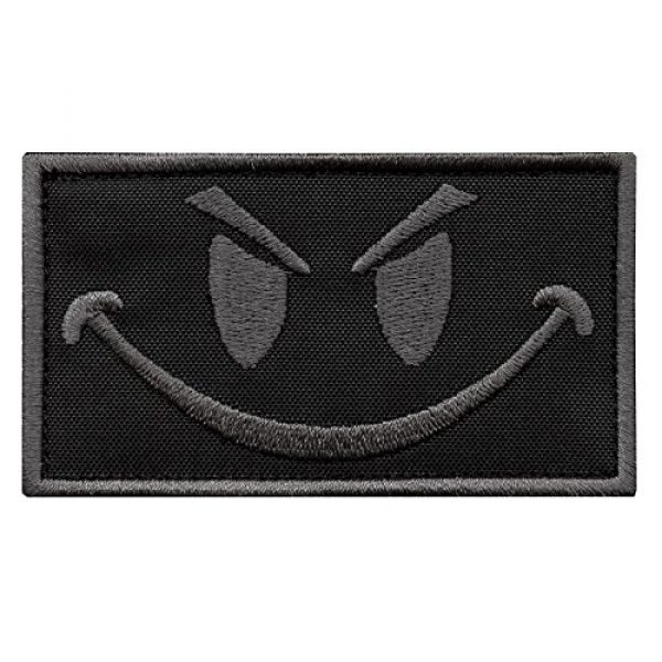 LEGEEON Airsoft Morale Patch 1 LEGEEON Subdued Smiley Evil Angry ACU Morale Tactical Military Milspec Tactical ISAF SWAT Sew Iron on Patch