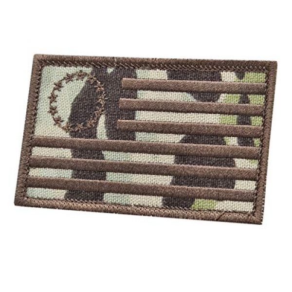 LEGEEON Airsoft Morale Patch 1 LEGEEON Multicam Betsy Ross 2x3.25 Flag American Revolution 1776 Morale Tactical Military Hook-and-Loop Patch