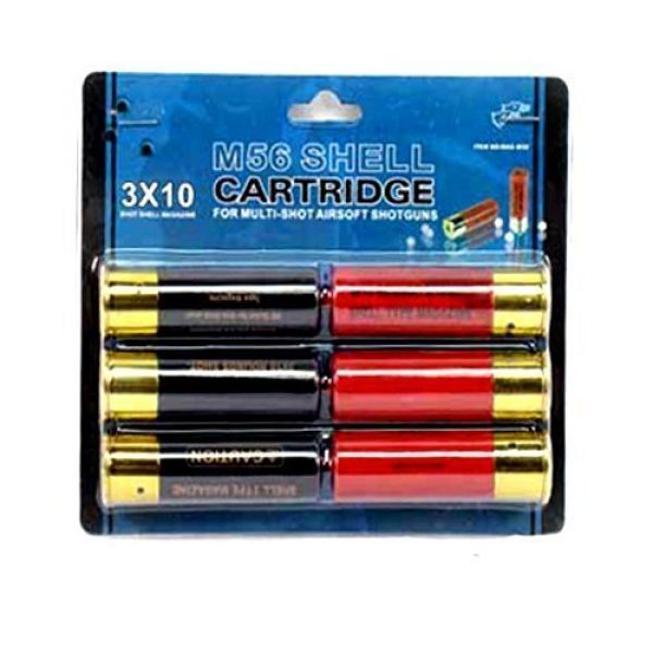 Double Eagle Airsoft Gun Magazine 1 Double Eagle Airsoft Shotgun Shells 6-Pack M56 Series Spring Shotguns