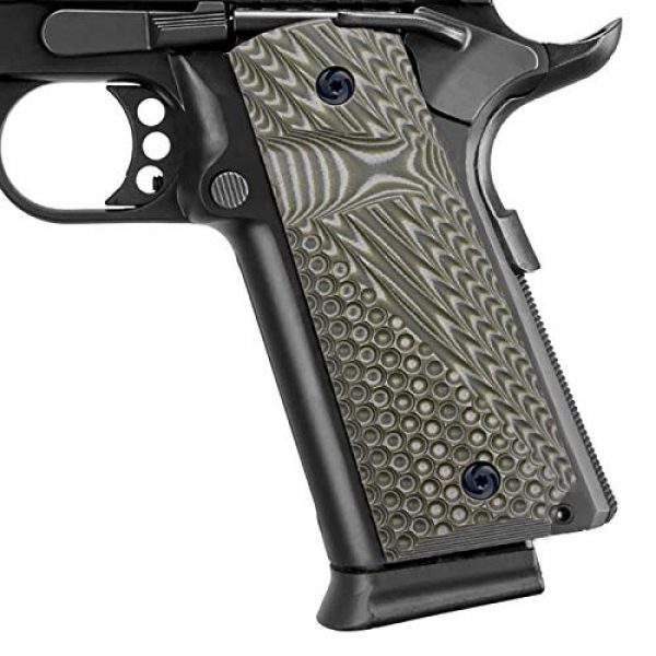 BESTWEST 1911 G10 Scale Pistol Grips 2 BESTWEST 1911 G10 Grips, Full Size (Government/Commander) - Ambi Safety Cut - OPS Texture 8 Colors