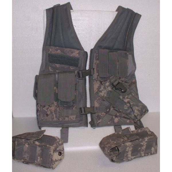 USA Military Surplus Airsoft Tactical Vest 1 Molle Chest Rig Platform Carrier Digital ACU Camo Tactical Load Carrier
