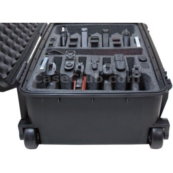 Case Club Pistol Case 4 Case Club 8 Pistol Pre-Cut Waterproof Case with 2 Silica Gel Canisters to Help Prevent Gun Rust