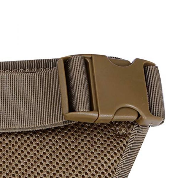 DETECH Airsoft Tactical Vest 2 DETECH Molle Padded Modular Belt Sleeve Tactical Inner Belt Drop Leg Platform Panel, Hip Panel Laser Cutting PALS Combo