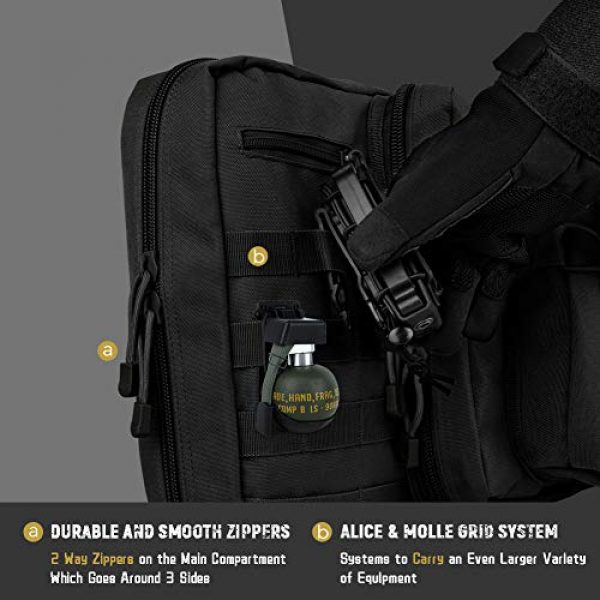 LUXHMOX Rifle Case 5 LUXHMOX Classic Tactical Double Carbine Long Soft Rifle Bag,Rifle Gun Case for Hunting Shooting Range Storage and Transport - 36"