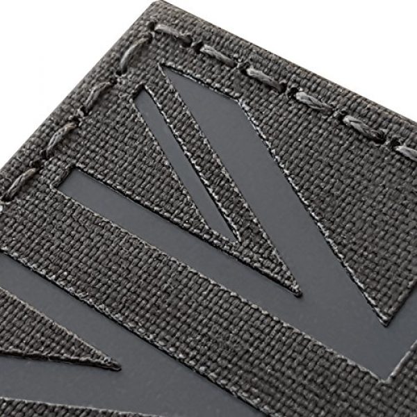 Tactical Freaky Airsoft Morale Patch 4 Blackout Infrared IR UK Union Jack Flag 3.5x2 IFF Tactical Morale Touch Fastener Patch