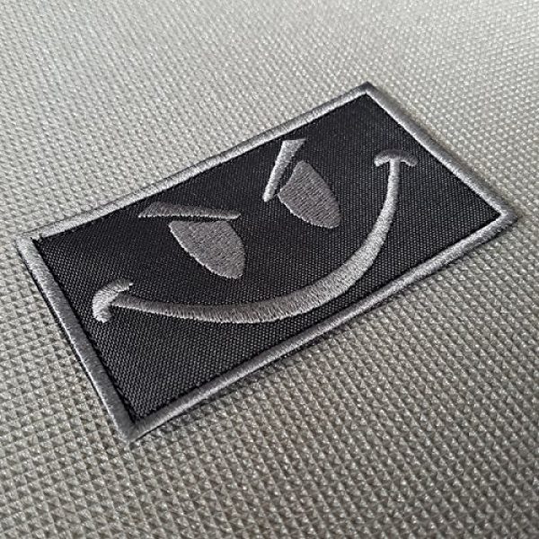 LEGEEON Airsoft Morale Patch 2 LEGEEON Subdued Smiley Evil Angry ACU Morale Tactical Military Milspec Tactical ISAF SWAT Sew Iron on Patch