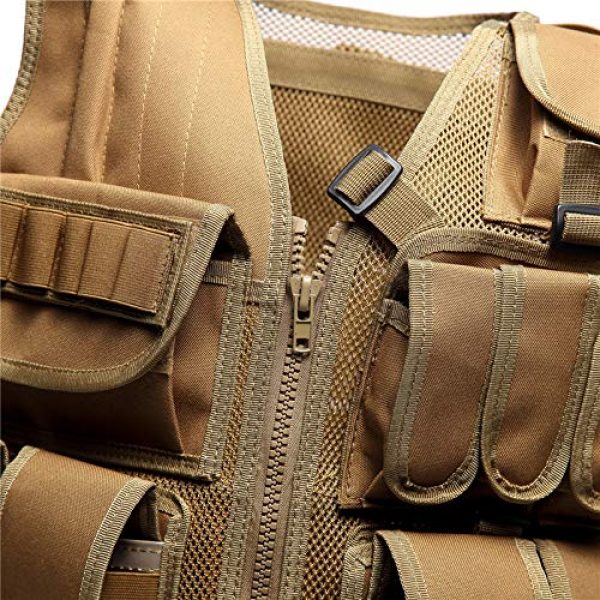 MR.CHAOS Airsoft Tactical Vest 5 MR.CHAOS Tactical Vest Combat Training Vest Adjustable Outdoor Breathable Mesh Fabric CS Combat Equipment