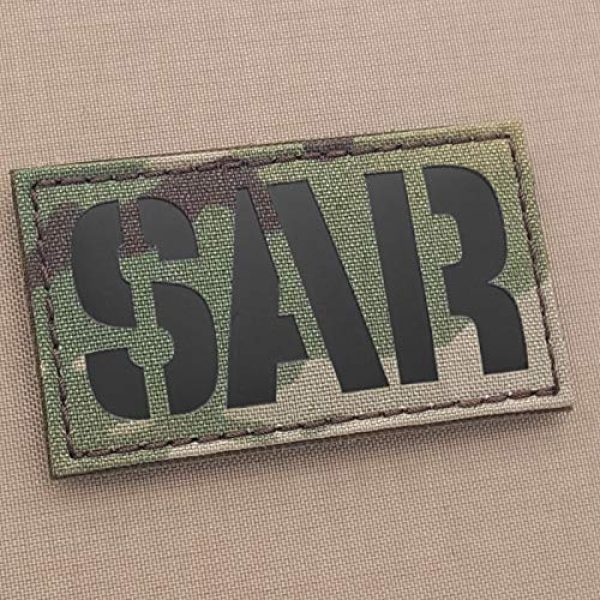 Tactical Freaky Airsoft Morale Patch 1 IR Multicam SAR 2x3.5 Search and Rescue Combat Tactical Morale Fastener Patch