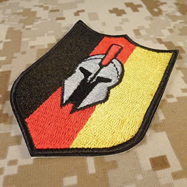 LEGEEON Airsoft Morale Patch 2 LEGEEON Spartan Germany Flag Deutschland Flagge Morale Tactical Molon Labe Army Touch Fastener Patch