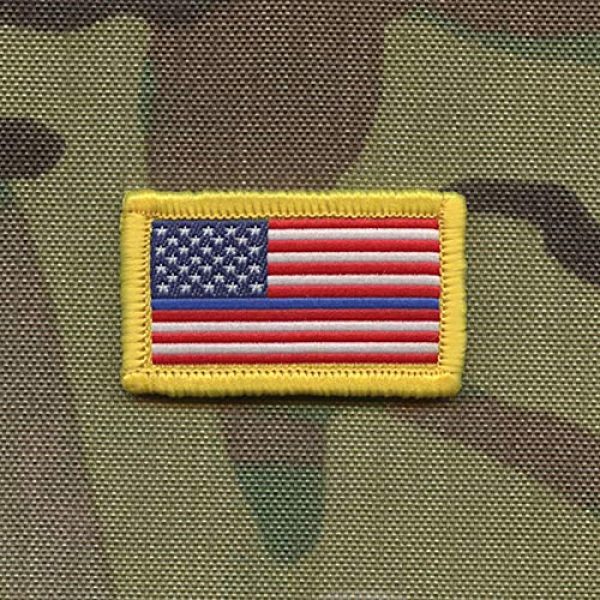 LEGEEON Airsoft Morale Patch 1 LEGEEON Small Mini USA America Flag 1x1.75 Thin Blue Line Stars and Stripes Tactical Morale Hook-and-Loop Cap Patch