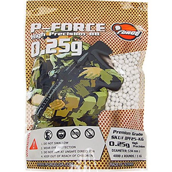 P-Force Airsoft BB 1 P-Force Super Premium BB 0.25g / KG/Bag/White