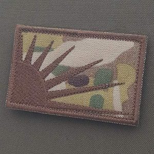 LEGEEON Airsoft Morale Patch 1 LEGEEON Multicam Irish Ireland Sunburst an Gal Gr©ine 2x3.25 OCP Morale Tactical Military Hook-and-Loop Patch