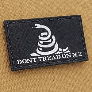 Tactical Freaky Airsoft Morale Patch 1 Tactical Freaky Hi Vis Gadsden Flag Solas Honeycomb Reflective America DTOM Dont Tread On Me Snake Morale Patch