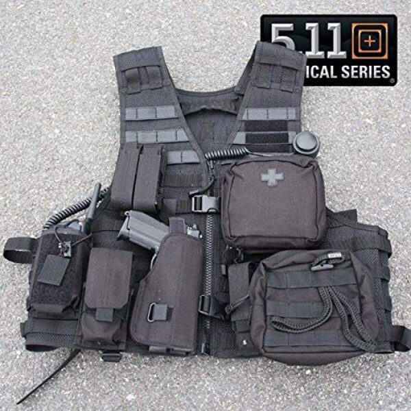 5.11 Airsoft Tactical Vest 7 5.11 LBE Vest Black, Regular