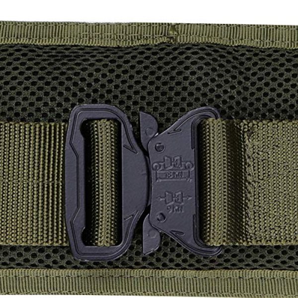 OAREA Airsoft Tactical Vest 6 OAREA MOLLE Tactical Belt Men's Army 1000D Nylon Ultra-Wide Tactical Quick Release Breathable Multi-Functional Belt Adjustable Soft Padded