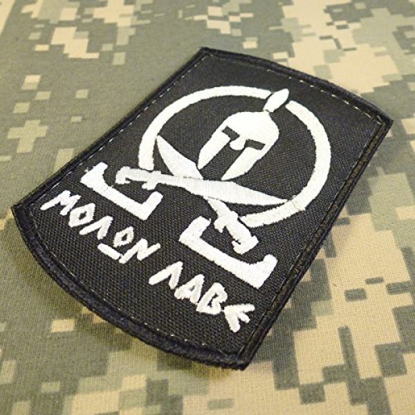 LEGEEON Airsoft Morale Patch 2 LEGEEON Spartan Molon Labe Tactical Morale Army Milspec Embroidered Sew Iron on Patch