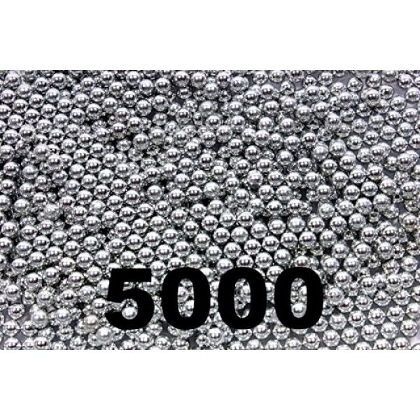 BC Precision Air Gun Pellet 1 BC Precision 5000 ct Silver Zinc Plated Metal BBS 4.5mm (.177 Cal)