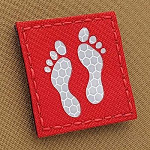 Tactical Freaky Airsoft Morale Patch 1 Hi Viz Reflective Jolly Green Squadron Feet 2x2 SAR CSAR USAF Pararescue Tactical Patch