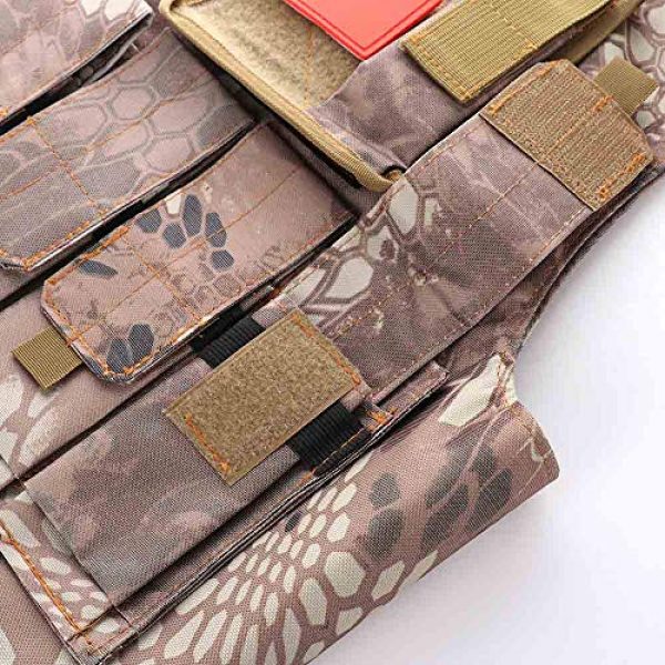 Nuxn Airsoft Tactical Vest 5 Nuxn Kids Tactical Vest Black Lightweight Children Field Combat Training Protective Vest Adjustable Shooting Hunting Molle Clothes"Children Camo Vest Jacket Waistcoat Camouflage Vest