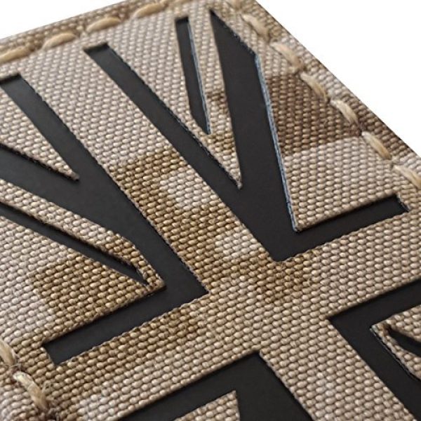 Tactical Freaky Airsoft Morale Patch 3 Digital Desert AOR1 Infrared IR UK Union Jack Flag 3.5x2 MARPAT IFF Tactical Morale Touch Fastener Patch
