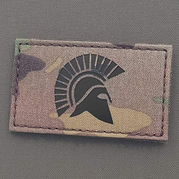 Tactical Freaky Airsoft Morale Patch 1 IR Multicam Spartan Helmet Molon Labe OCP 2x3.5 Morale Tactical Hook-and-Loop Patch