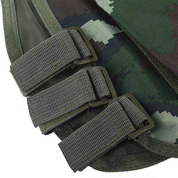 Fishlor Airsoft Tactical Vest 3 Fishlor Adjustable Camouflage Vest, Children Camouflage V-Neckline Vest with Multi Pocket for Outdoor Hunting Game(Jungle Camouflage L)