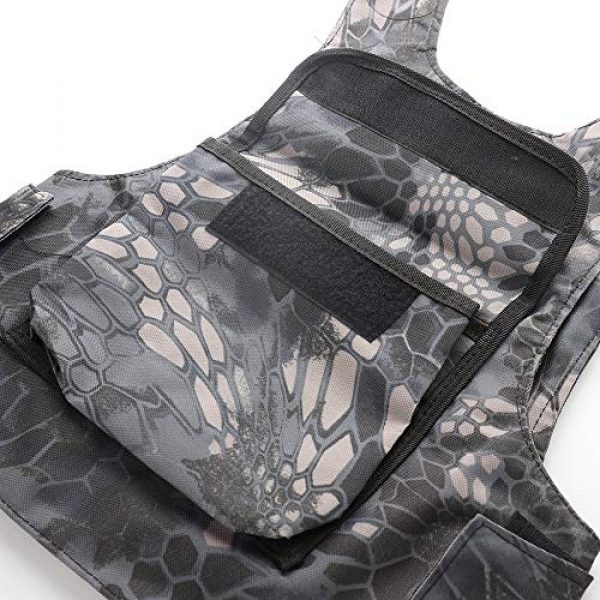 Gentlecairn Airsoft Tactical Vest 5 Gentlecairn Childrens Tactical Vest Kids Assault Vest Training Combat Waistcoat Airsoft Vest with Multiple Pouches for Outdoors Activities, CS Tactical Games, Coffee