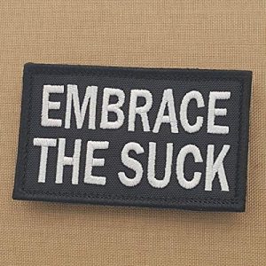 LEGEEON Airsoft Morale Patch 1 LEGEEON Embrace The Suck 2x3.25 Morale Tactical Military Touch Fastener Patch