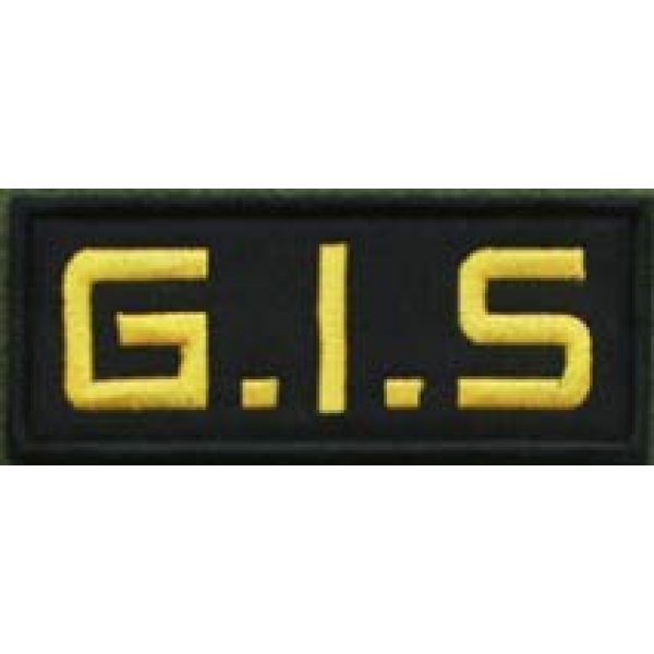 Tactical Embroidery Patch Airsoft Morale Patch 1 G.I.S. - Group Intervention Special Embroidery Patch Military Tactical Morale Patch Badges Emblem Applique Hook Patches for Clothes Backpack Accessories