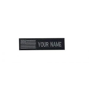 DREAM ARMY Airsoft Morale Patch 1 USA Flag American Flag Custom Name Text Embroidered Morale Patch Hook Backing