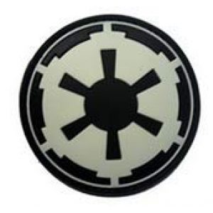 Tactical PVC Patch Airsoft Morale Patch 1 Star Wars Imperial Galactic Empire Morale Military Patch 3D PVC Rubber Tactical Rubber Hook Patch (Noctilucous)