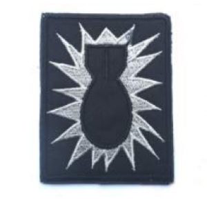 Tactical Embroidery Patch Airsoft Morale Patch 1 EOD Explosive Ordinance Disposal Tactical Embroidery Patch Hook & Loop Morale Patch Military Patch for Clothing Accessory Backpack Armband (Black)