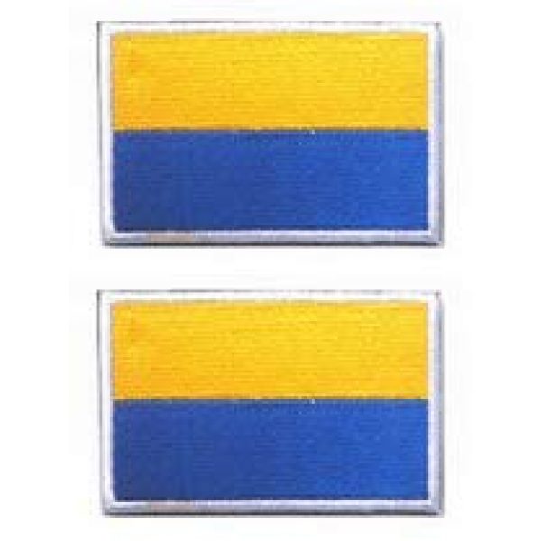 Tactical Embroidery Patch Airsoft Morale Patch 1 2pcs Ukraine Flag Tactical Embroidery Patch Hook & Loop Morale Patch Military Patch for Clothing Accessory Backpack Armband